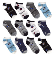 Dozen Socks Toddler Kids Low Cut Ankle Crew Socks Pack of 12 Pairs