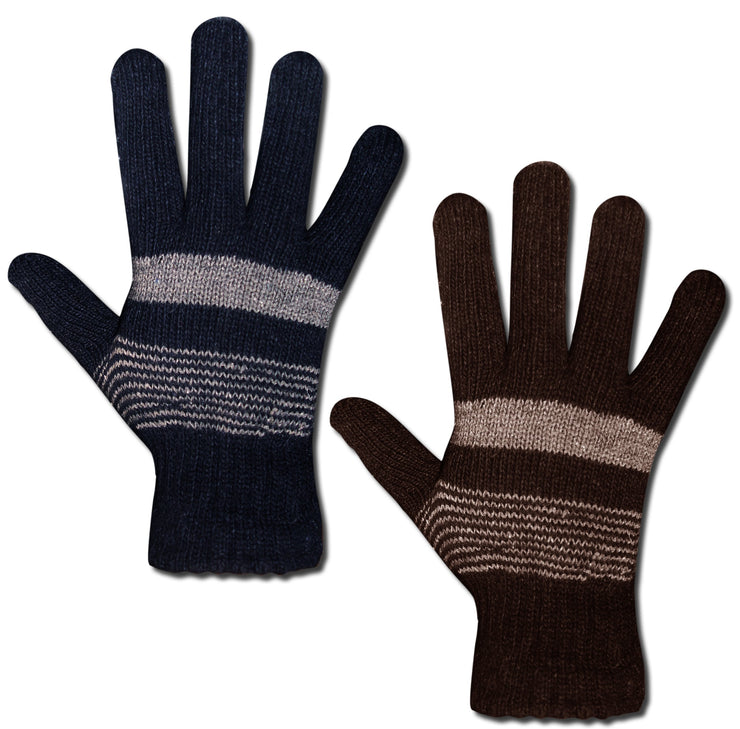 A2636-Mens-Knit-Glove-Navy-Bro-KL
