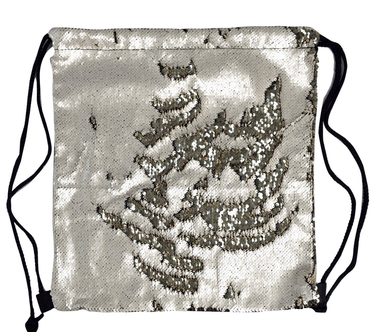 Reversible Sequin Mermaid Drawstring Backpack Fashionable Sports Dance Bag