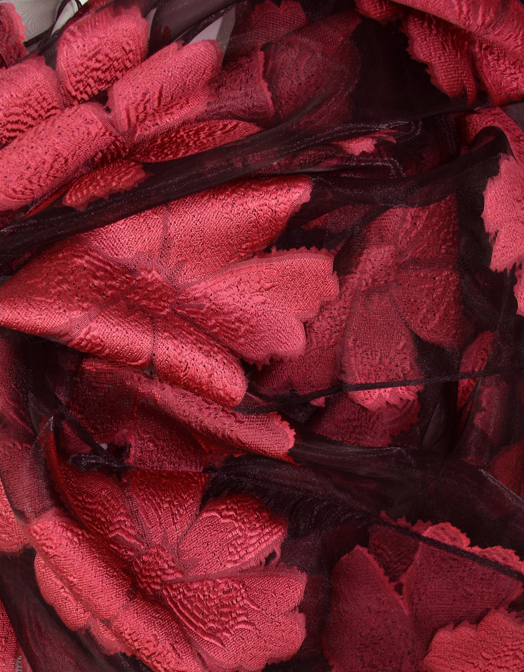 Floral Embroidered Burnout Summer Scarf