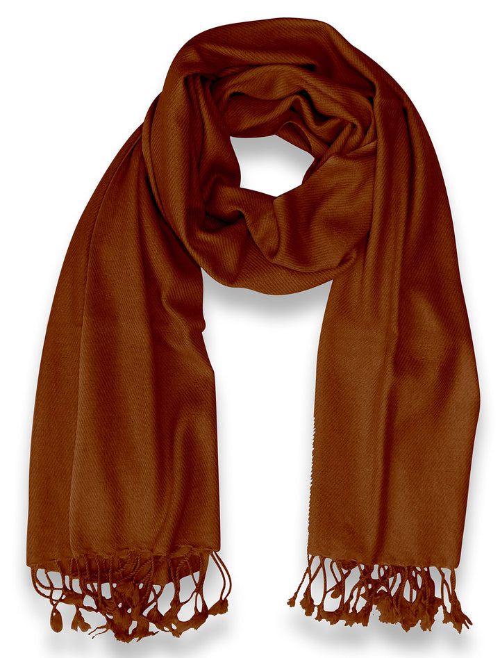 Luxurious Cashmere Pashmina Shawl - Chocolate Brown