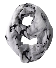 Peach Couture All season Infinity Loop Scarves Bold Anchor Print Scarf