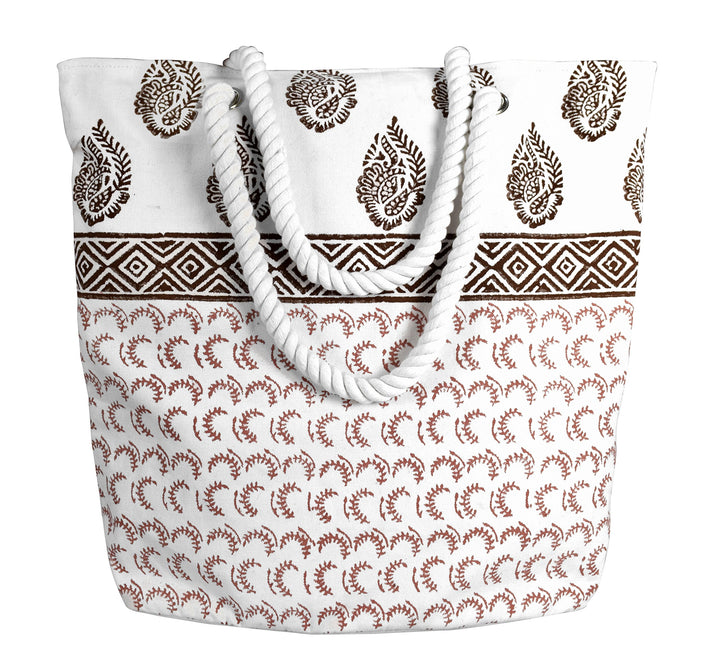 Rope Handle Cotton Canvas Tote Bag