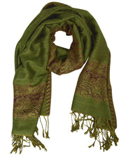 Pashmina-Army-Green-Red-PNC