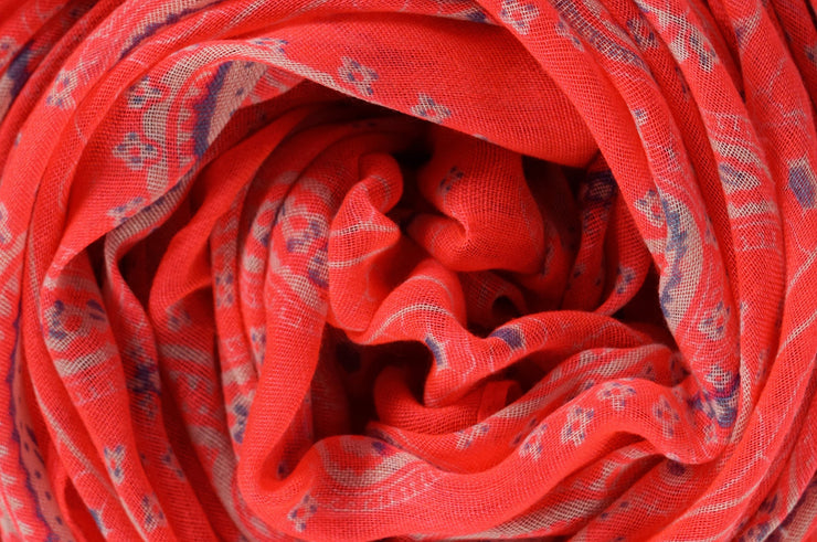 Simple & Classic Lightweight Paisley Design Scarves (Many Colors)
