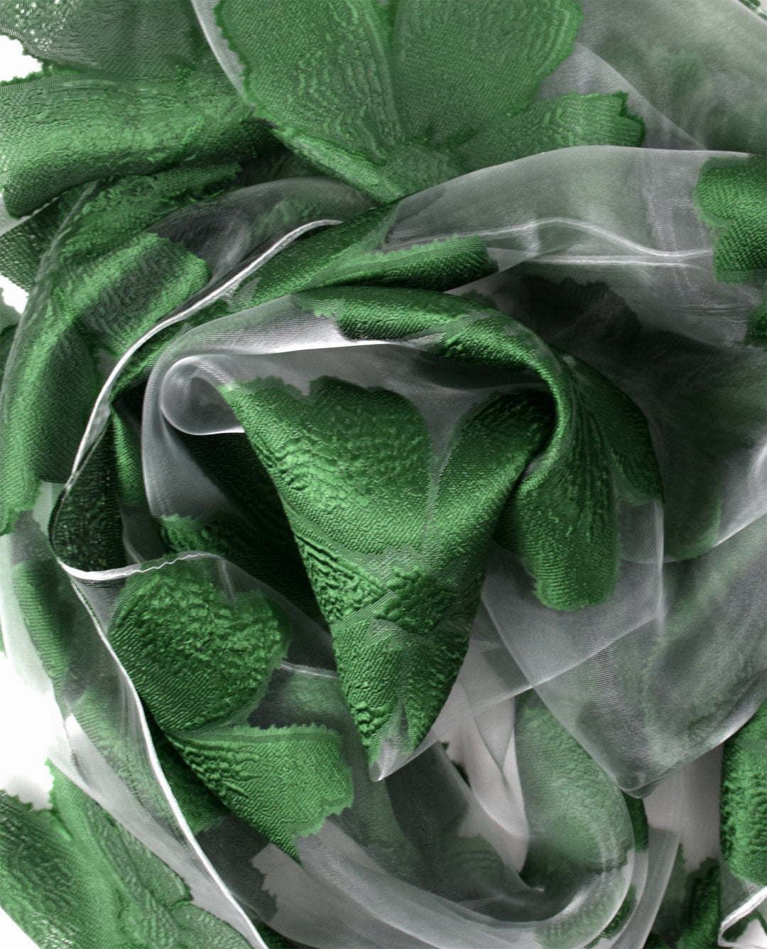 Floral Embroidered Burnout Summer Scarf