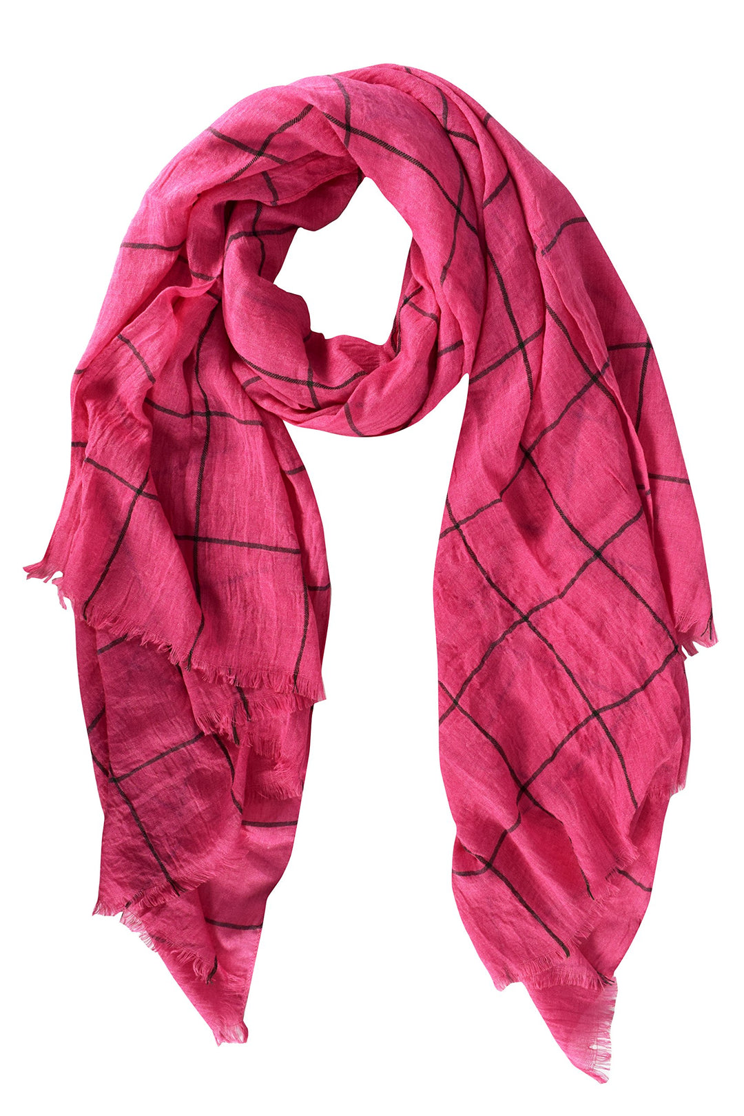 A5282-Plaid-EyelashFringe-Scarf-Pink-KL