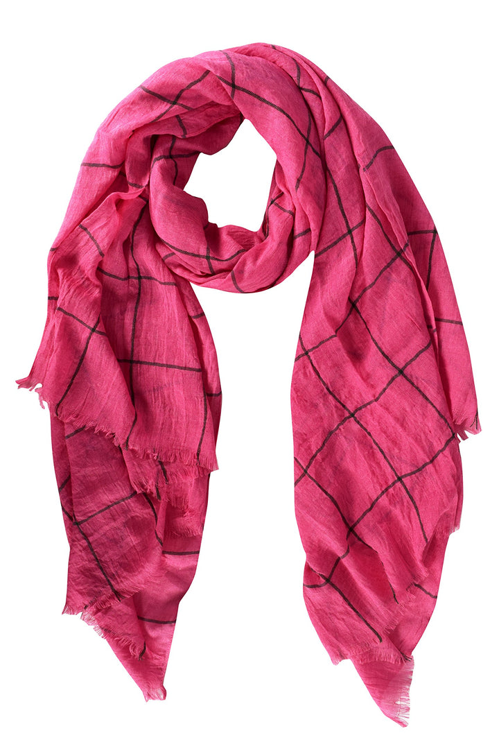 A5282-Plaid-EyelashFringe-Scarf-Pink-KL