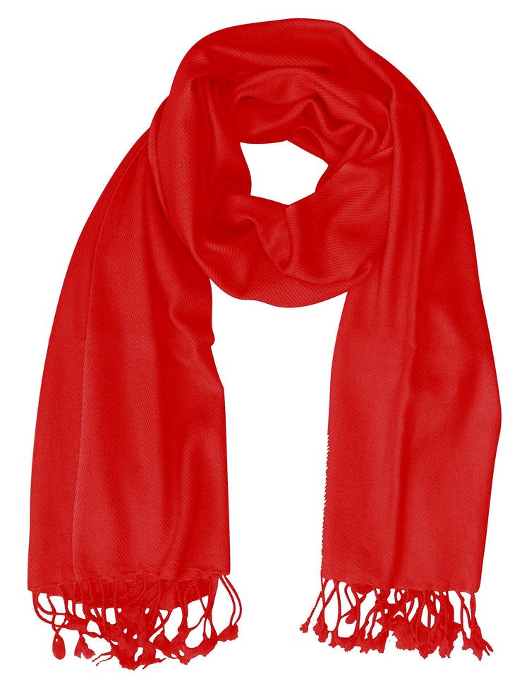 Pashmina silk Wrap 70% Cashmere & 30% Silk Blend Red