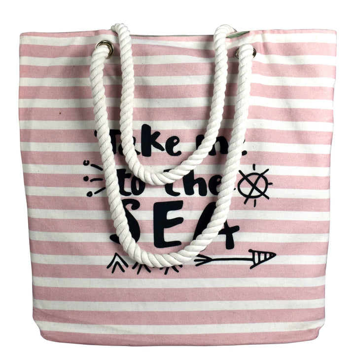 Rope Handle Cotton Canvas Tote Bag