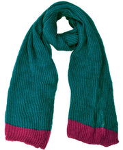 A2700-Knit-Bordered-Scarf-Teal-HPnk-MRC