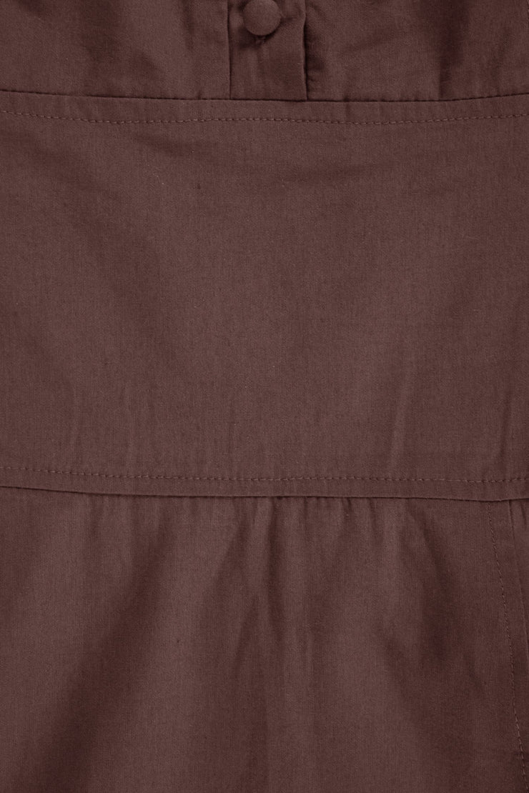 100% Cotton Button Up Vintage A-Line Swing Dress Fabric Belt