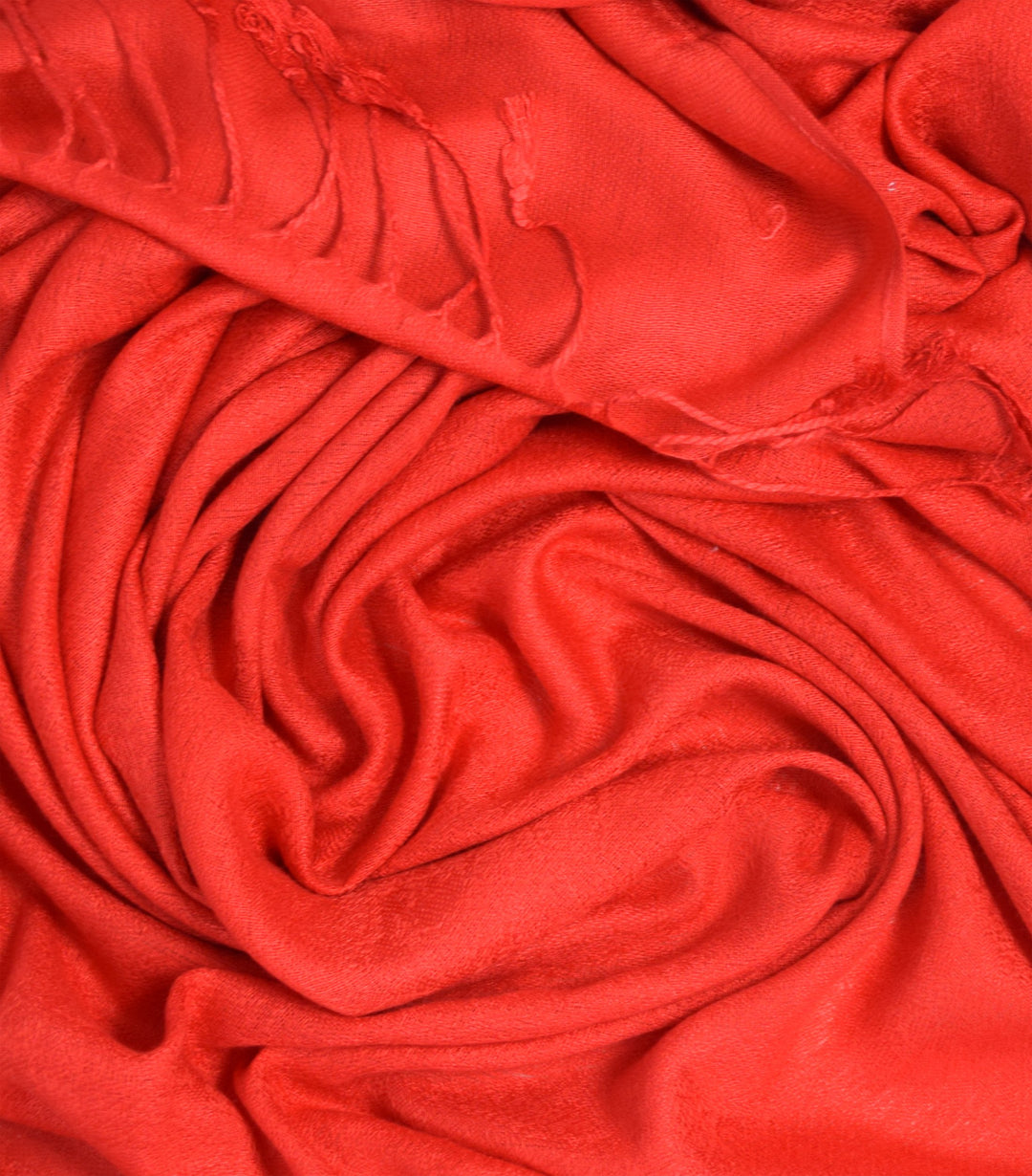 Womens Elegant Vintage Solid Jacquard Paisley Scarf Shawl Wrap Red