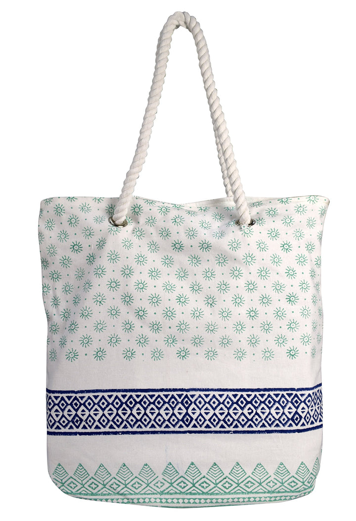 Rope Handle Cotton Canvas Tote Bag