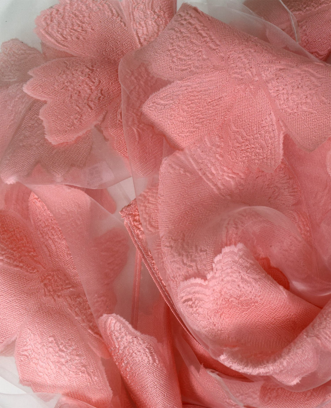 Floral Embroidered Burnout Summer Scarf