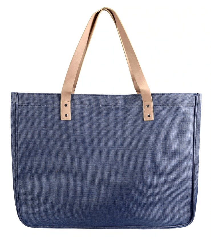 Oversized Denim Handbag Tote