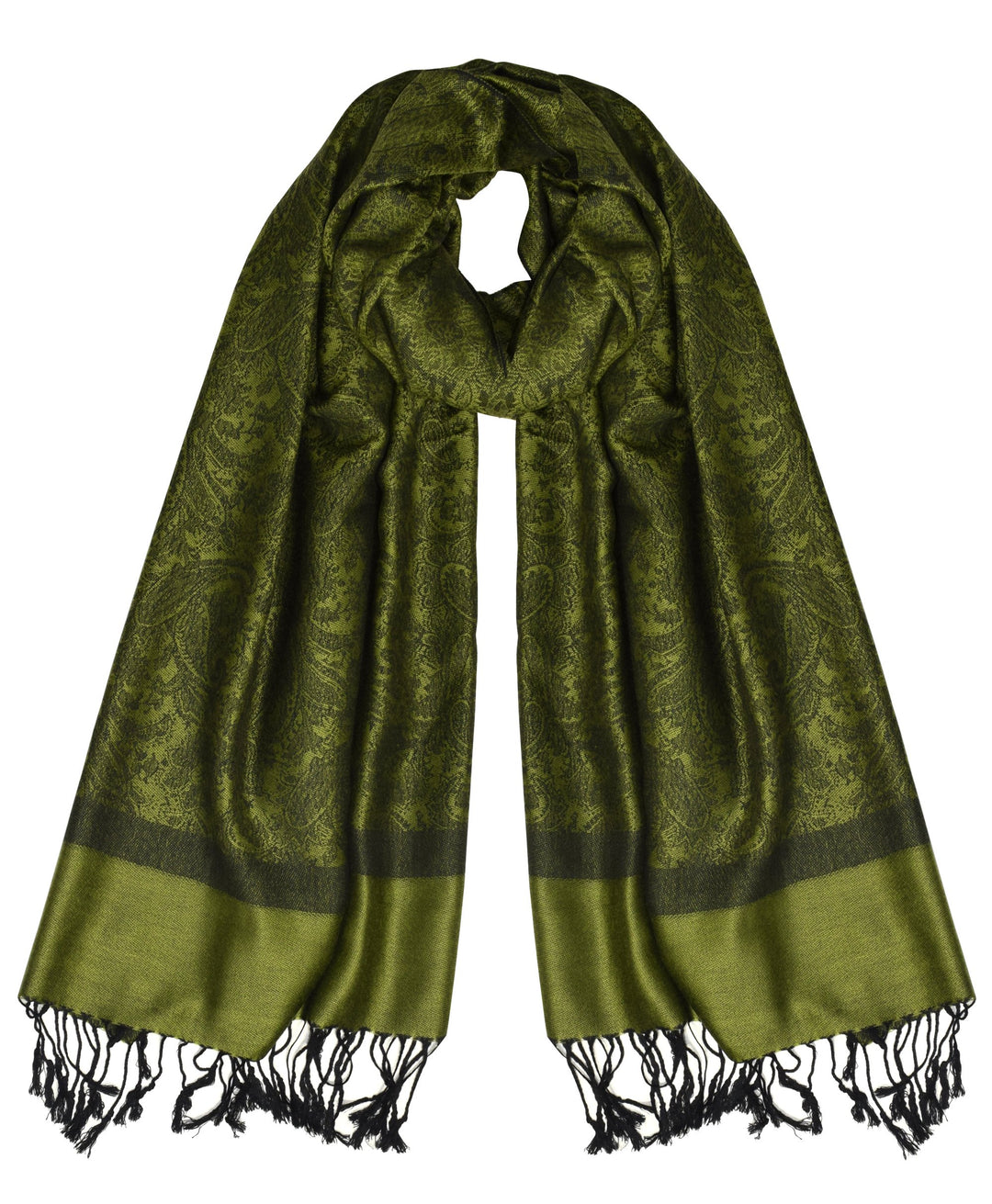 Peach Couture Elegant Vintage Jacquard Paisley Feel Shawl Wrap Scarf