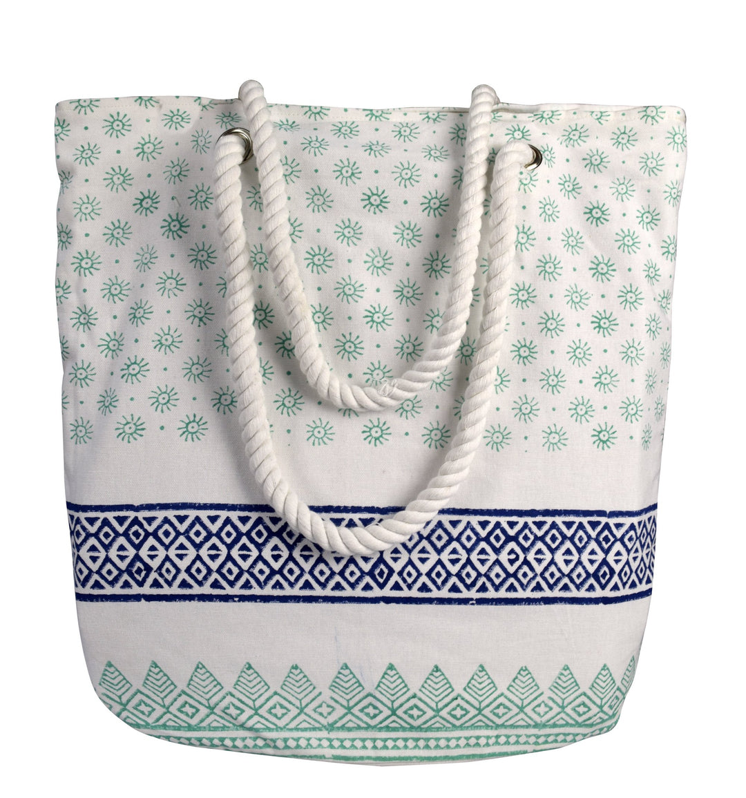 Rope Handle Cotton Canvas Tote Bag