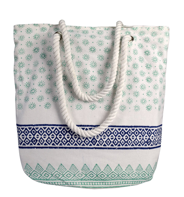 Rope Handle Cotton Canvas Tote Bag