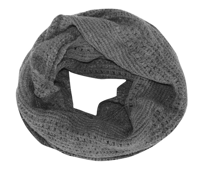 Womens Glamorous Chic Warm Knitted Winter Snood Infinity Loop Scarf