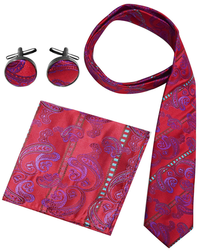 A6945-Necktie-Set-Paisley-RedPurp-JG