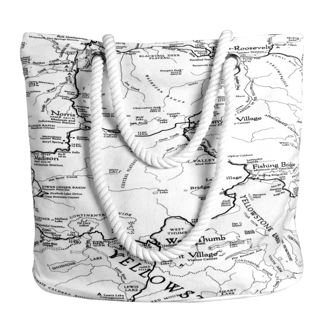 Rope Handle Cotton Canvas Tote Bag