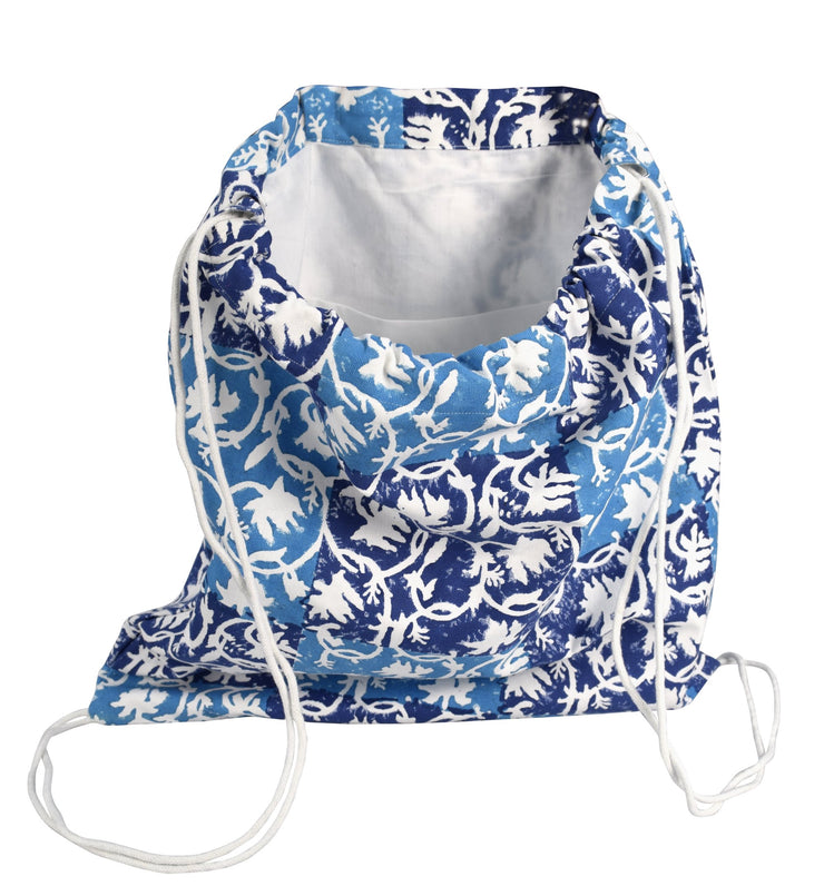 Cotton Canvas Drawstring Bags Cinch Backpacks