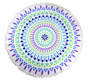 Beach Towel Thick Terry Round Yoga Mat Mandala Super Water Absorbent Tapestry Towels