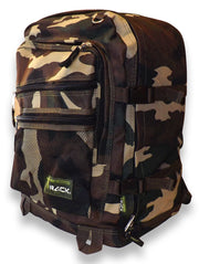 Green Camouflage Back to School Outdoors Hiking Smart Backpack