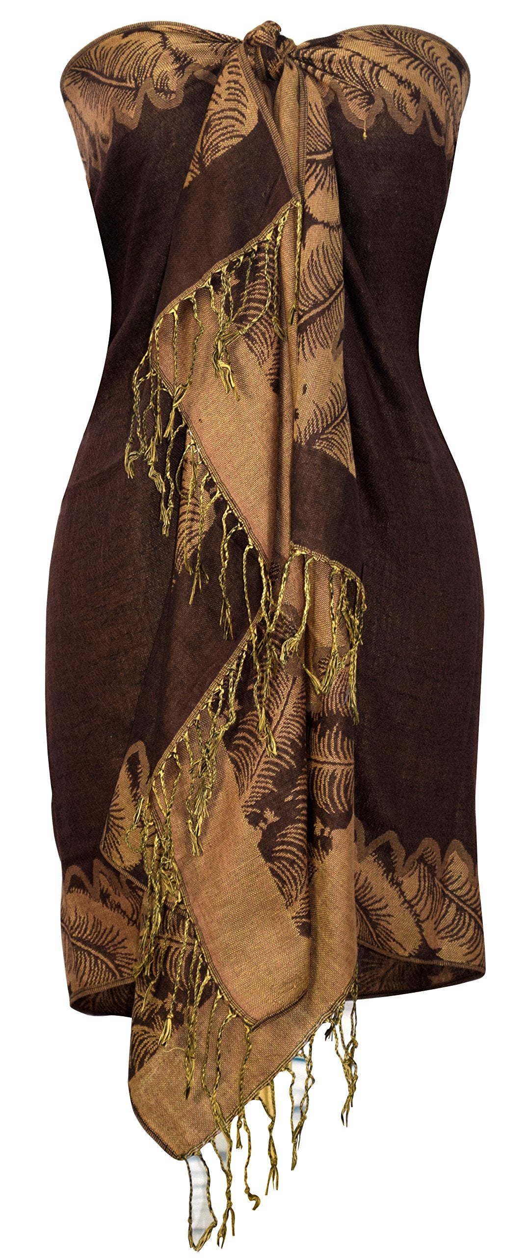 Reversible Jacquard Paisley Pashmina Shawl