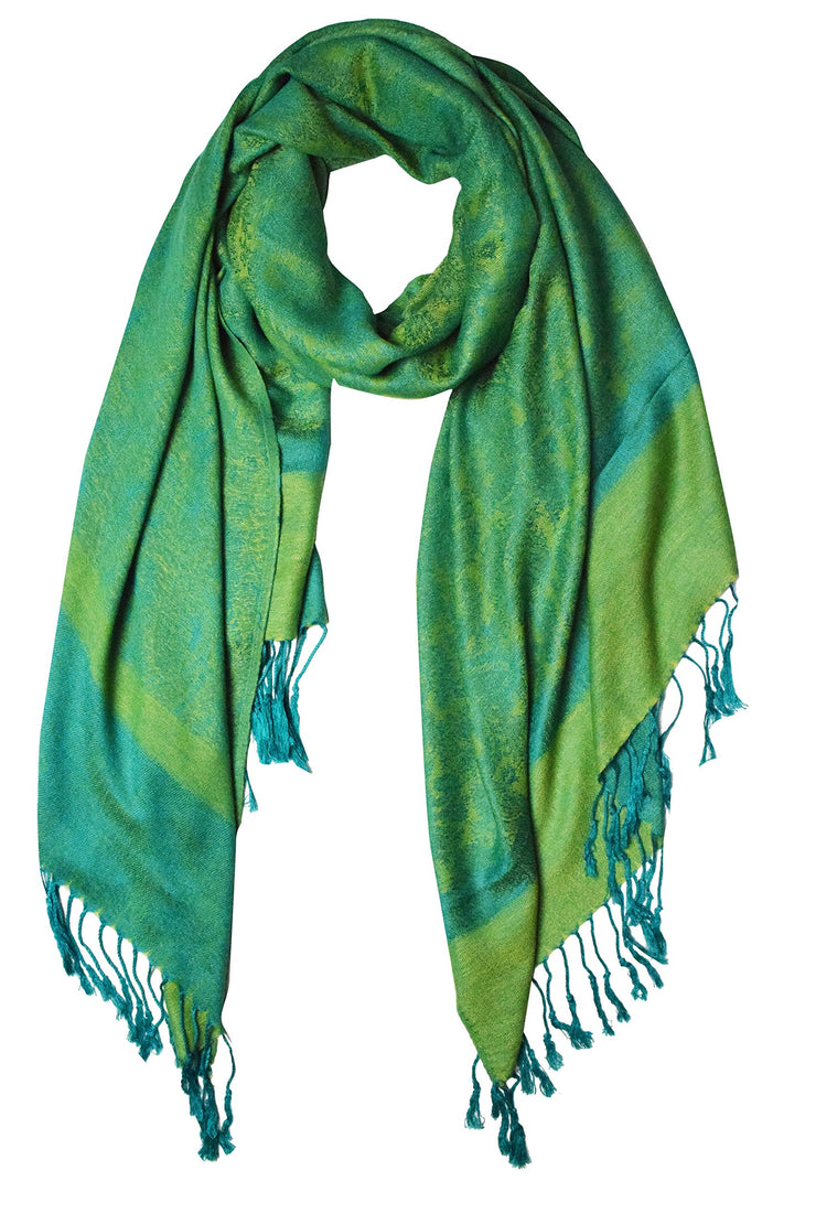 Blue and Green Jacquard Pash-#12477