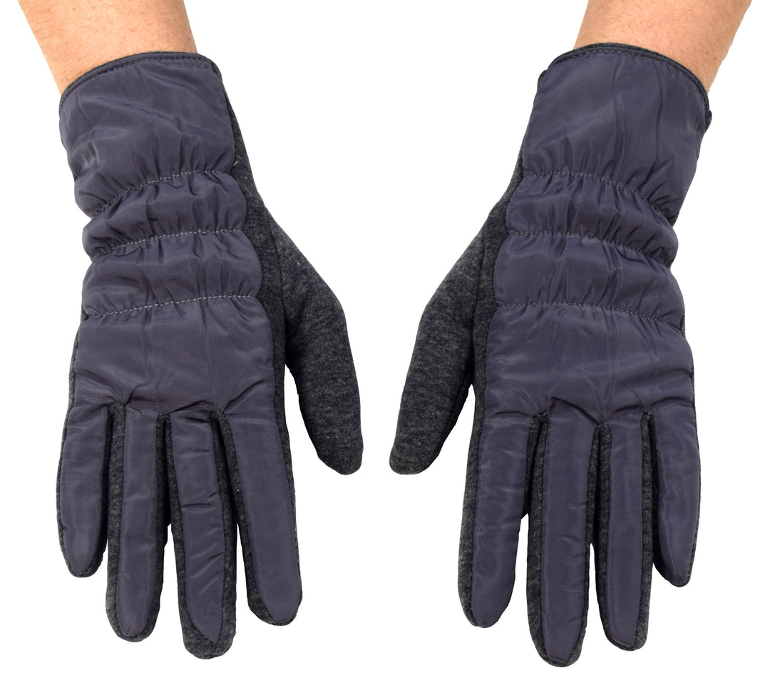 Womens Texting Touchscreen Fleece Lined Winter Driving Gloves ,Grey 66,One Size