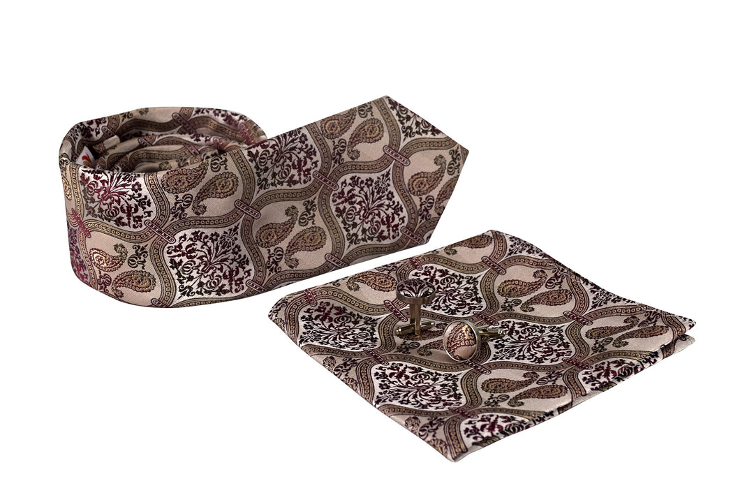 B0689-Paisley-Neck-Tie-RedBeige-AC