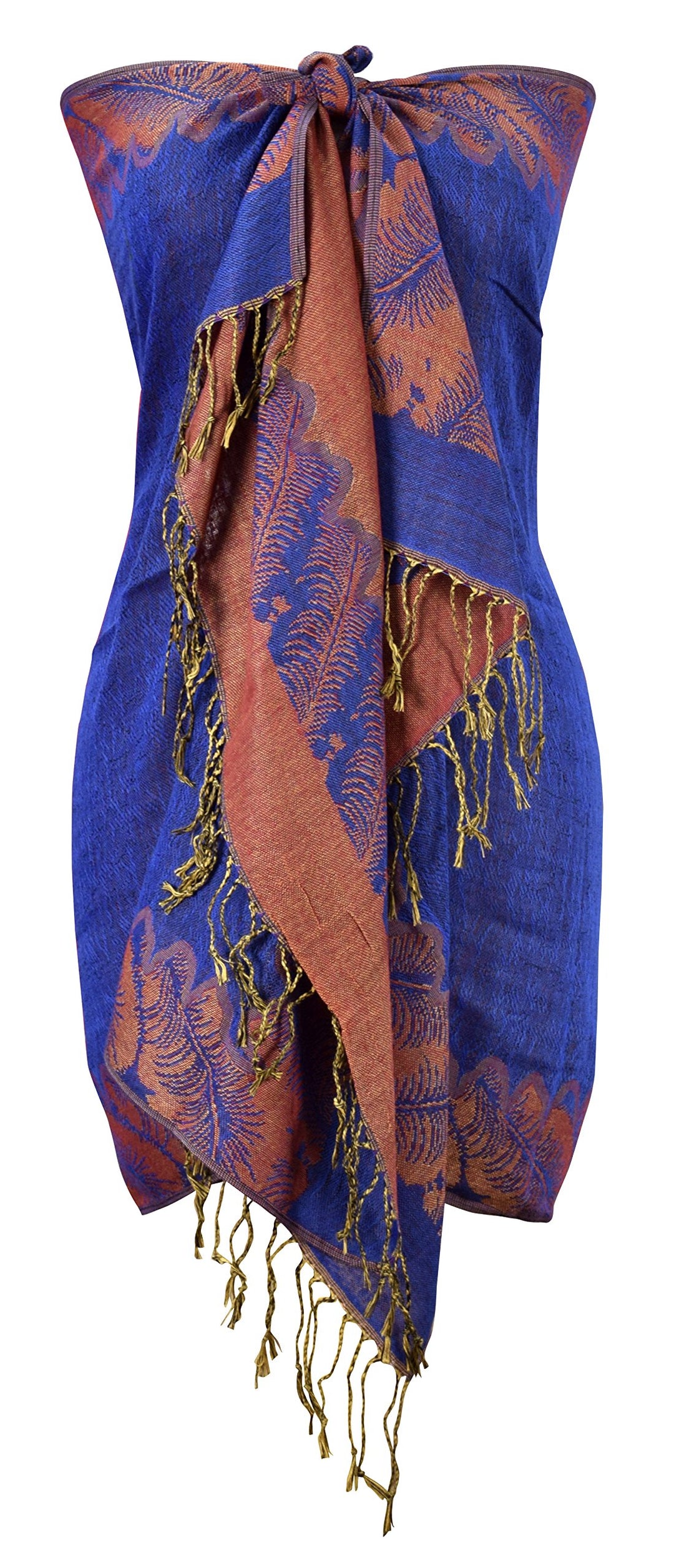 Reversible Jacquard Paisley Pashmina Shawl