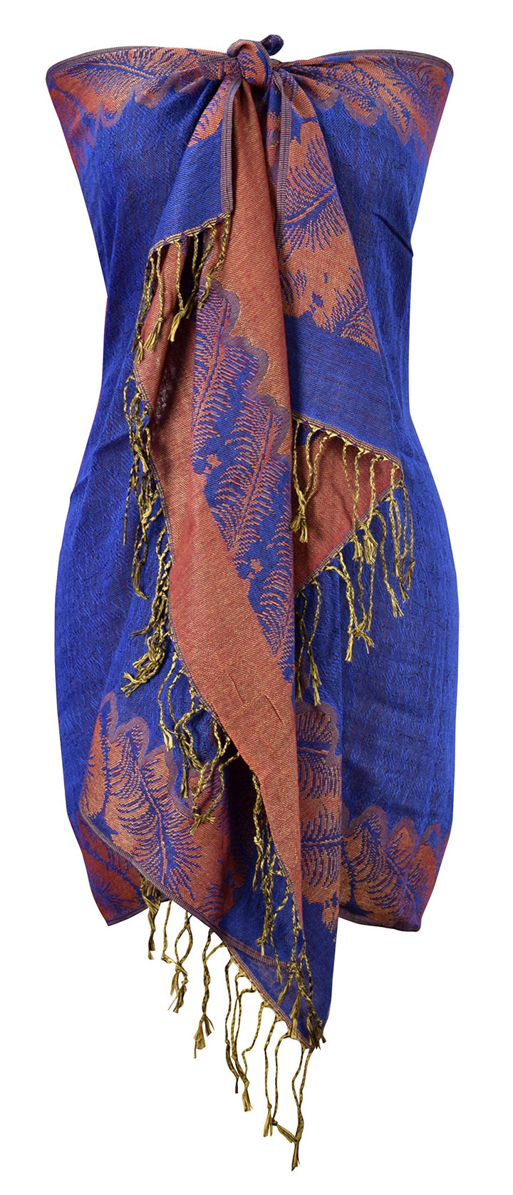Reversible Jacquard Paisley Pashmina Shawl