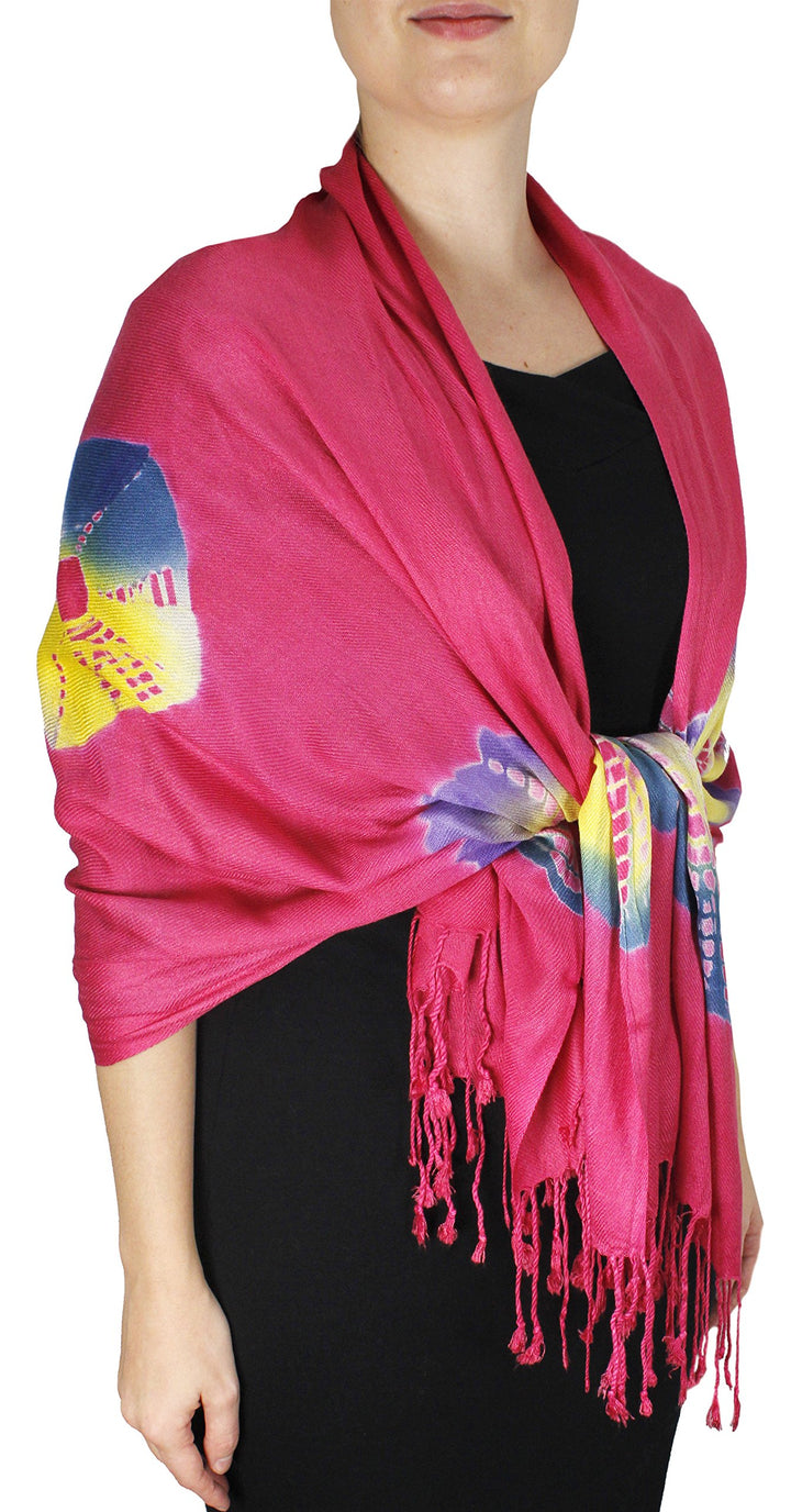 A3681-TieDye-Pashmina-FuchsiaRainbow-JG