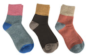 Unisex Warm Cozy Colorful Pattern Cotton Blend Crew Socks in Packs