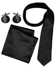 A6922-Necktie-Set-Solid-Black-