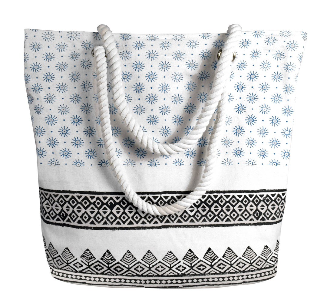 Rope Handle Cotton Canvas Tote Bag
