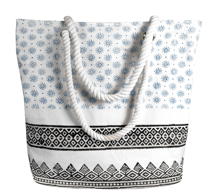 Rope Handle Cotton Canvas Tote Bag