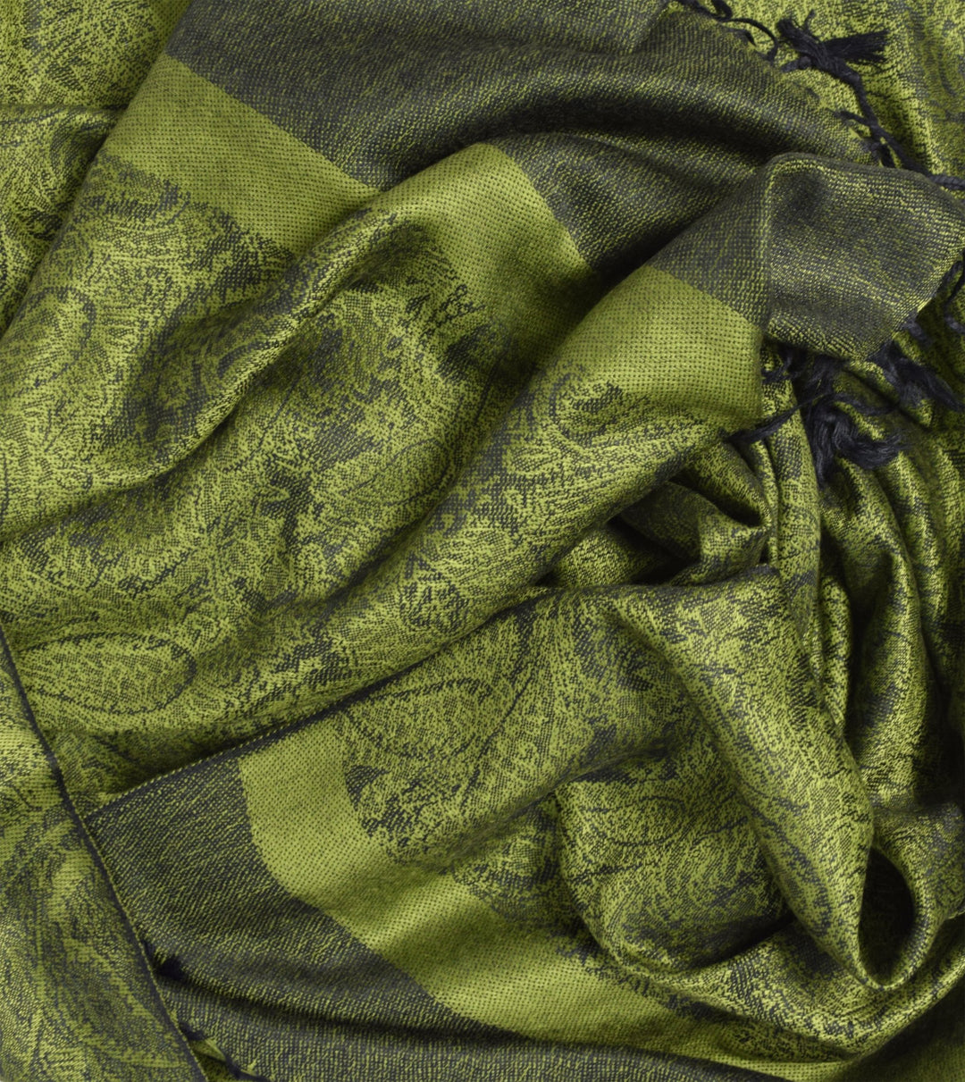 Peach Couture Elegant Vintage Jacquard Paisley Feel Shawl Wrap Scarf