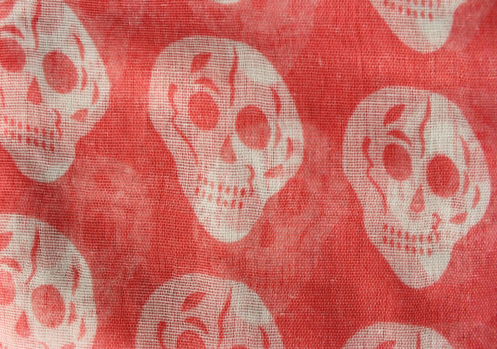 Wild Infinity Scarf Coral Scarf Red Scarf Cheetah Scarf Leopard Print Scarf Skull Print Scarf Coral Hot Pink