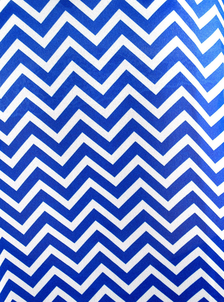 Womens Charming Chevron Scoop Neck Long Sleeves Blouse