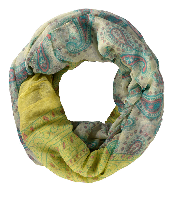 Damask Paisley Design Scarf and Infinity Scarf Summer Shawls Wraps