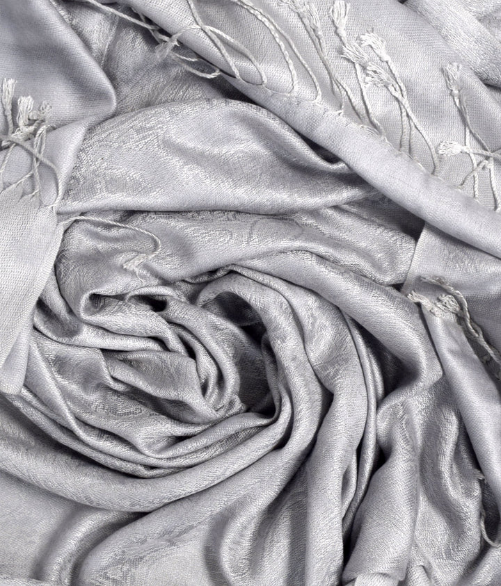 Peach Couture Womens Elegant Vintage Solid Jacquard Paisley Scarf Shawl Wrap