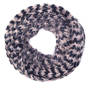 Two tone Thick Knit Soft Chunky Infinity Loop Scarves
