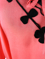 Peach Couture Women's Boho Summer Beach Cotton Embroidered V Neck Tunic Sundress