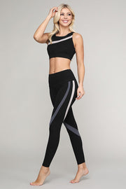 Meadow Curve Striped Workout Legging