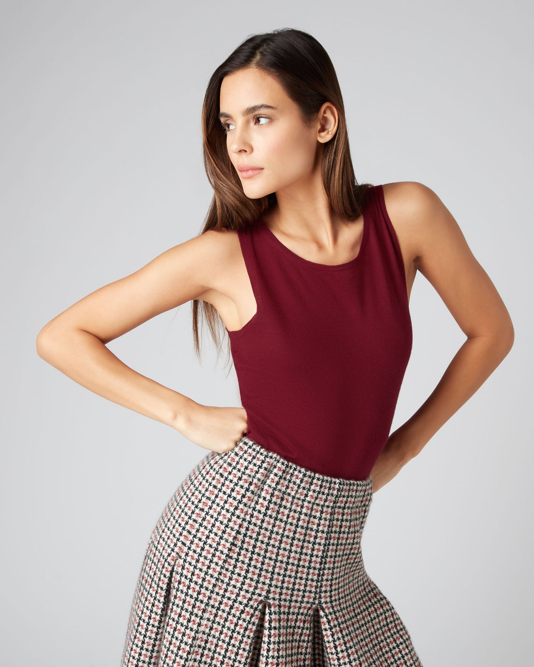 Cashmere Fine Shell Tank Top