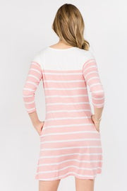 Diana Striped Two-Pocket Swing Dress